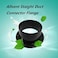 Allvent Duct Connector Flange 3 Black Plastic Straight Dryer Vent Wall Plate Wall Trim Pipe Collar for HVAC Ducting 2PCS75mm