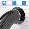 Hon&amp;Guan HonGuan 3 Inch Duct Connector Flange 3 Inch Duct Collar Dryer Vent Connector For Heating Cooling Ventilation Vent System Black