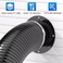Hon&amp;Guan HonGuan 3 Inch Duct Connector Plastic Duct Flange Vent Systems 3 Flange for Heating Cooling Ventilation Vent System2PCS