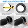 Hon&amp;Guan HonGuan 3 Inch Duct Connector Plastic Duct Flange Vent Systems 3 Flange for Heating Cooling Ventilation Vent System2PCS