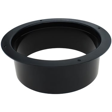 LBTODH 6 Inch Duct Vent Connector Flange Round Hose Flange Black Dryer Vent Connection Fittings for Heating Cooling Ventilation Systems 1PCS
