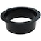 LBTODH 6 Inch Duct Vent Connector Flange Round Hose Flange Black Dryer Vent Connection Fittings for Heating Cooling Ventilation Systems 1PCS