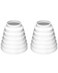 QWORK Duct Inline Reducer 2 Pack Universal 3 4 5 6 Inch Increaser Connector to Vent Adapter Plastic Hose Pipe Reducer