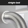 Repa Market 5 Inch Duct Flange Duct Connector Plastic Flange Exhaust Hose Connector Pipe Coupler Wall Plate Dryer Vent Connector Flange HVAC 5 Inch PVC Pipe Dust Collection Fittings