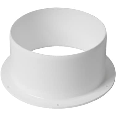 Repa Market 5 Inch Duct Flange Duct Connector Plastic Flange Exhaust Hose Connector Pipe Coupler Wall Plate Dryer Vent Connector Flange HVAC 5 Inch PVC Pipe Dust Collection Fittings