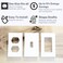 TradeGear 26PK Insulation Gasket Weatherproof White Polyethylene Insulating Foam One Size Fits All Compatible with 2Gang Outlets