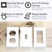 TradeGear 26PK Insulation Gasket Weatherproof White Polyethylene Insulating Foam One Size Fits All Compatible with 2Gang Outlets