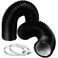YIJUHOU Dryer Vent Hose Flexible 3 Inch 17FT Flexible Aluminum PVC Insulated Air Ducting for Ventilation Heating Exhaust HVAC