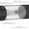 YIJUHOU Dryer Vent Hose Flexible 3 Inch 17FT Flexible Aluminum PVC Insulated Air Ducting for Ventilation Heating Exhaust HVAC