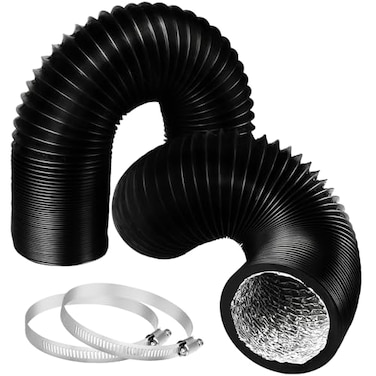 YIJUHOU Dryer Vent Hose Flexible 3 Inch 17FT Flexible Aluminum PVC Insulated Air Ducting for Ventilation Heating Exhaust HVAC