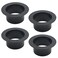 ZUDKSUY 4PCS Duct Fitting Flange 4inch Duct Connector Plastic Duct Ventilation System Air Conditioning Exhaust Hose Flange Wall Mount for Heating Cooling Ventilation and HVAC Systems