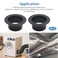 ZUDKSUY 4PCS Duct Fitting Flange 4inch Duct Connector Plastic Duct Ventilation System Air Conditioning Exhaust Hose Flange Wall Mount for Heating Cooling Ventilation and HVAC Systems