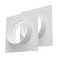Vent Systems 4 inch Pack of 2 Air Vent Duct Connector Flange Straight Ventilation Pipe Plastic Ducting Connector Plate for Cooling Heating Ventilation System HVAC