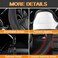 WARMITORY Heated Steering Wheel Cover Luxury Steering Wheel Heater 12V Quick Hand Warmer 14515 inches Outer Diameter for StandardSize Car Steering Wheels Black Leatheret PU