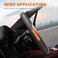 HOTOR Car Steering Wheel Cover Universal Car Accessory for Diverse Cars Durable Leather Cover with AntiSlip Lining for Steering Wheel with a Diameter of 14515 Carbon Gray
