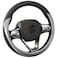 HOTOR Car Steering Wheel Cover Universal Car Accessory for Diverse Cars Durable Leather Cover with AntiSlip Lining for Steering Wheel with a Diameter of 14515 Carbon Gray