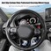 Pincuttee Carbon Fiber Steering Wheel Cover 3PC Universal Non Slip Steering Wheel Protector Matte Black
