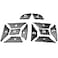 Angelguoguo Car Steering Wheel Button Switch Trim Cover Sticker Fit for Mercedes Benz A B C E Ml Gl Cla Gla Glk Sl SLK Class W176 W246 W212 W204Black