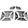 Angelguoguo Car Steering Wheel Button Switch Trim Cover Sticker Fit for Mercedes Benz A B C E Ml Gl Cla Gla Glk Sl SLK Class W176 W246 W212 W204Black