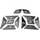 Angelguoguo Car Steering Wheel Button Switch Trim Cover Sticker Fit for Mercedes Benz A B C E Ml Gl Cla Gla Glk Sl SLK Class W176 W246 W212 W204Black