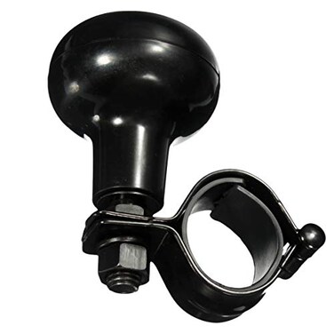 ZONETECH Vehicle Steering Wheel Spinner Knob Suicide Classic Black Premium Quality Driving Assist with Power Handle Universal Fit