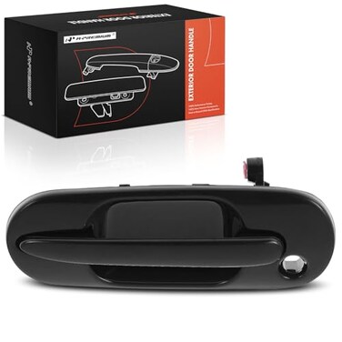 A-Premium APremium Exterior Door Handle Front Left Driver Side Compatible with Honda CRV CRV 1997 1998 1999 2000 2001 Smooth Black Finish wKeyhole Replace 72180ST0003