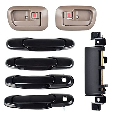 BJYXSHOP 7PCS Door Handle Kit for Toyota Sienna 19982003 Front Rear Left DriverRight Passenger Side Exterior Interior Door Handles Tailgate Handle Replace 80850 80357 80359 80533 80504 79600