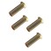 DEWHEL 4Pcs Door Hinge Bushing Inserts Brass For Jeep Wrangler TJ 19992006