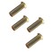 DEWHEL 4Pcs Door Hinge Bushing Inserts Brass For Jeep Wrangler TJ 19992006
