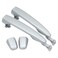 MOTOKU Set of 2 Rear Left Driver and Right Passenger Side Silver Shadow Pearl Exterior Sliding Door Handle Without Keyhole for Toyota Sienna 20042010
