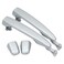 MOTOKU Set of 2 Rear Left Driver and Right Passenger Side Silver Shadow Pearl Exterior Sliding Door Handle Without Keyhole for Toyota Sienna 20042010