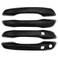 NewYall Carbon Fiber Exterior Door Handle Cover Trim with Keyless Holes for Hyundai Elantra 20172019 Front Rear Left Driver Right Passenger Side