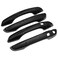 NewYall Carbon Fiber Exterior Door Handle Cover Trim with Keyless Holes for Hyundai Elantra 20172019 Front Rear Left Driver Right Passenger Side