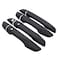 NewYall Carbon Fiber Exterior Door Handle Covers for Honda Civic 20162021 Outer Front Rear Left Driver and Right Passenger Side with Smart Keyhole