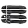 NewYall Carbon Fiber Exterior Door Handle Covers for Honda Civic 20162021 Outer Front Rear Left Driver and Right Passenger Side with Smart Keyhole