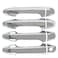NewYall Chrome Outside Exterior Door Handle Covers for Toyota Highlander 20142019 Tacoma 20162023 Outer Front Rear Left Driver and Right Passenger Side with Smart Keyhole