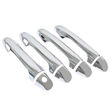 NewYall Chrome Outside Exterior Door Handle Covers for Toyota Highlander 20142019 Tacoma 20162023 Outer Front Rear Left Driver and Right Passenger Side with Smart Keyhole