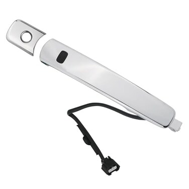 omoZone Exterior Door Handle Front Left Driver Side with Keyhole Smart Entry Keyless Compatible with 20102013 Nissan Rogue Replaces 80640CZ31B 80645CA000