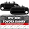 T1A Exterior Front Driver and Passenger Door Handle Replacement Compatible with 19972001 Toyota Camry Smooth Black Plastic OEM 6922033040 6922033041 69220AA010 69220YC030 79426