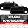 T1A Exterior Front Driver and Passenger Door Handle Replacement Compatible with 19972001 Toyota Camry Smooth Black Plastic OEM 6922033040 6922033041 69220AA010 69220YC030 79426