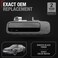 T1A Exterior Rear Driver Door Handle Replacement Compatible with 19972001 Toyota Camry Smooth Black Plastic OEM 6924033030