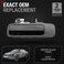 T1A Exterior Rear Driver Door Handle Replacement Compatible with 19972001 Toyota Camry Smooth Black Plastic OEM 6924033030