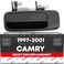 T1A Exterior Rear Driver Door Handle Replacement Compatible with 19972001 Toyota Camry Smooth Black Plastic OEM 6924033030