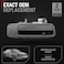 T1A Exterior Rear Passenger Door Handle Replacement Compatible with 19972001 Toyota Camry Smooth Black Plastic OEM 6923033030