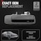 T1A Exterior Rear Passenger Door Handle Replacement Compatible with 19972001 Toyota Camry Smooth Black Plastic OEM 6923033030