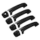 X AUTOHAUX 4pcs ABS Exterior Side Door Handle Cover Trim for Toyota Tundra 20072020 Black Outer Door Handle Cover Decoration