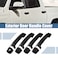 X AUTOHAUX 4pcs ABS Exterior Side Door Handle Cover Trim for Toyota Tundra 20072020 Black Outer Door Handle Cover Decoration