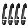 X AUTOHAUX 8pcs ABS Carbon Fiber Pattern Exterior Side Door Handle Cover Trim for Toyota Tacoma 20162021 Black Outer Door Handle Cover Decoration