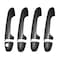 X AUTOHAUX 8pcs ABS Carbon Fiber Pattern Exterior Side Door Handle Cover Trim for Toyota Tacoma 20162021 Black Outer Door Handle Cover Decoration