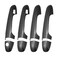 X AUTOHAUX 8pcs ABS Carbon Fiber Pattern Exterior Side Door Handle Cover Trim for Toyota Tacoma 20162021 Black Smart Key Outer Door Handle Cover Decoration